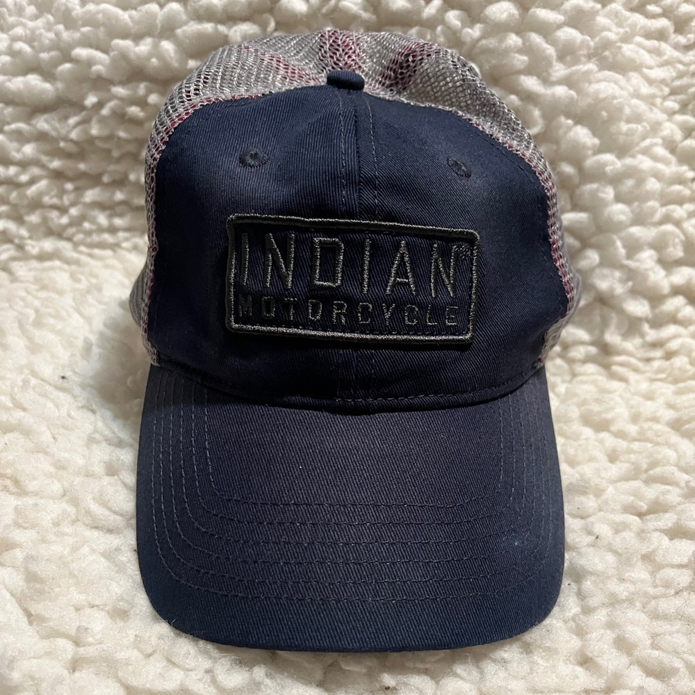 Indian Motorcycle Navy Trucker Hat